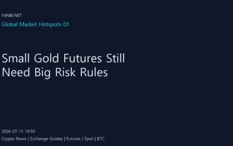 Small gold futures still need a full risk checklist