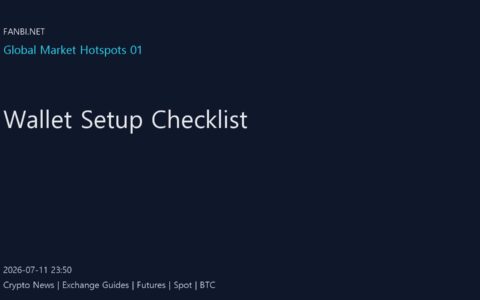 Wallet Setup Checklist 1